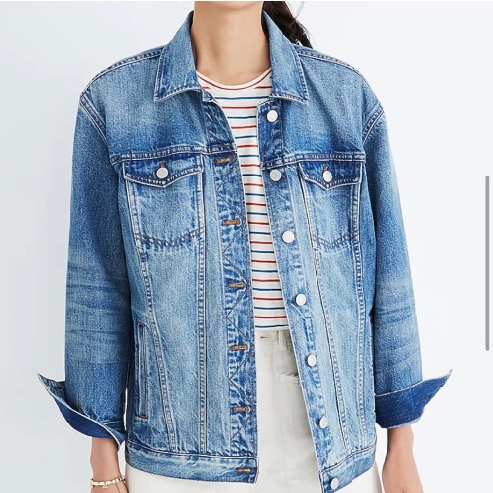 Oversized Madewell Jean/Denim Jacket size medium
